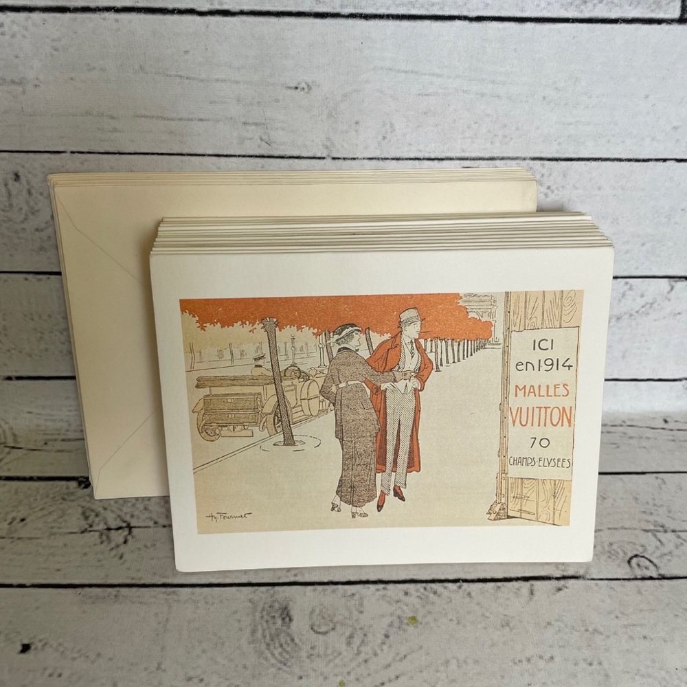 Authentic Louis Vuitton stationary blank cards